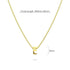 Initials Brick Alphabet Letter Necklace Gold Layered Steel Jewellery